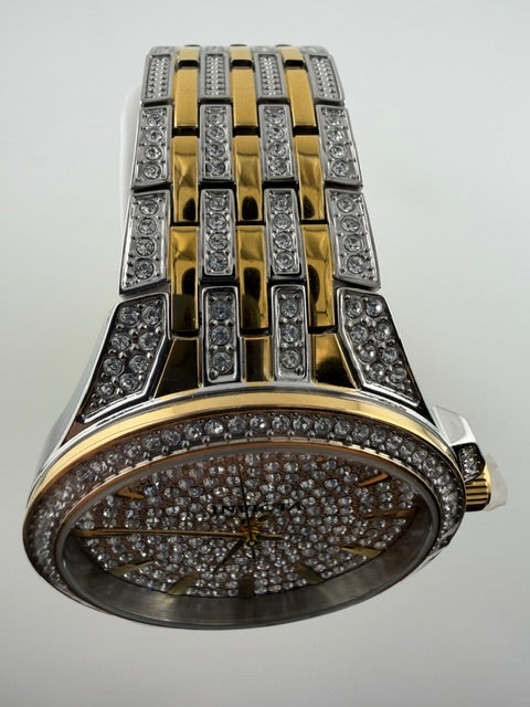 50301-Invicta Celestial Mens Watch with a Pave Crystal Dial and Bezel With Gold Trim