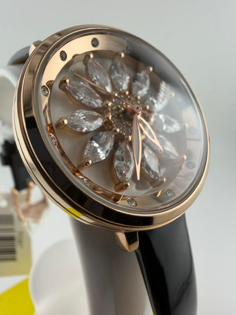 70361-Invicta Celestial Lady 34 mm w/Spinning Jewled Dial Black Band
