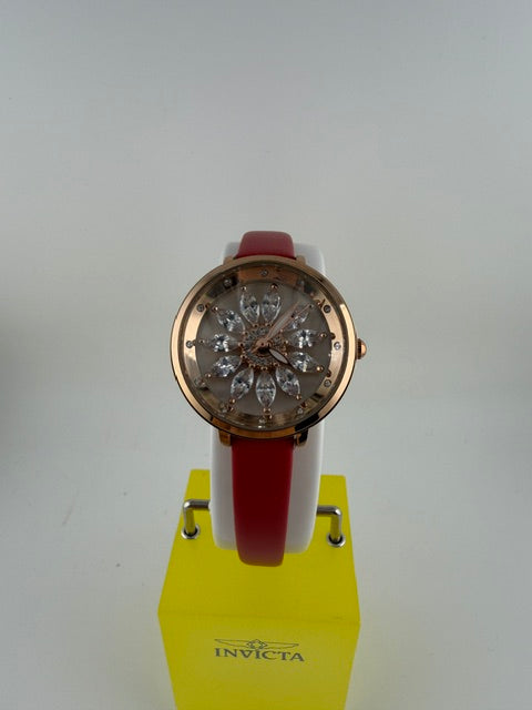 70356- Invicta Celestial  Lady 38mm Gold Tone Case Black Metal Dial Black Band SD-007 Quartz #5