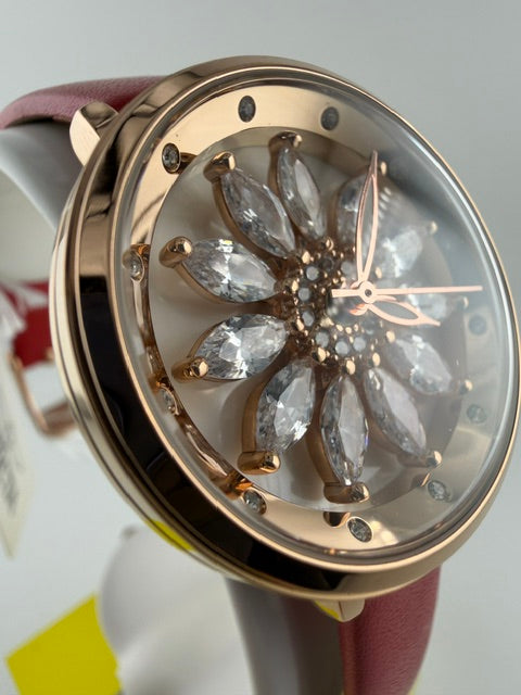 70356- Invicta Celestial  Lady 38mm Gold Tone Case Black Metal Dial Black Band SD-007 Quartz #5
