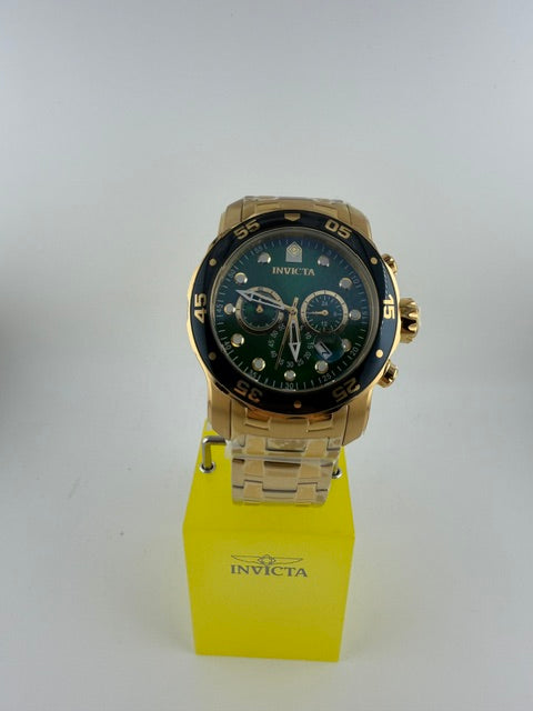 0075 - Invicta Pro Diver SCUBA Men's Watch - 48mm, Gold Green Dial (0073) #4