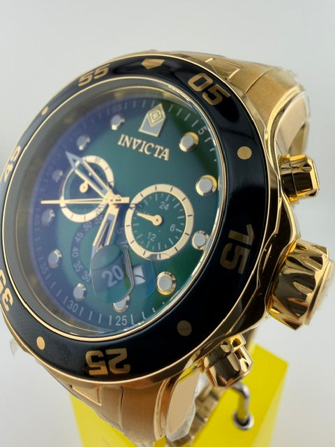 0075 - Invicta Pro Diver SCUBA Men's Watch - 48mm, Gold Green Dial (0073) #4