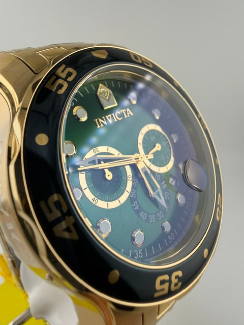 0075 - Invicta Pro Diver SCUBA Men's Watch - 48mm, Gold Green Dial (0073) #4