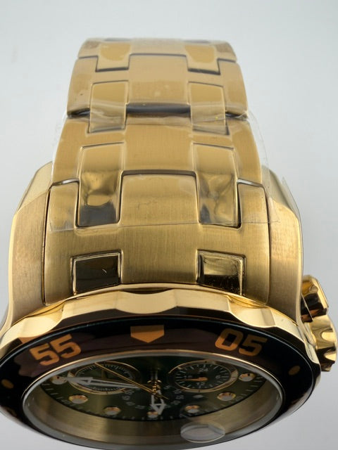 0075 - Invicta Pro Diver SCUBA Men's Watch - 48mm, Gold Green Dial (0073) #4