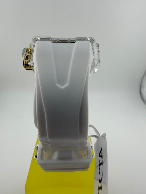 49983-Invicta S1 Rally Vortcie White Quartz Chronograph Tonneau