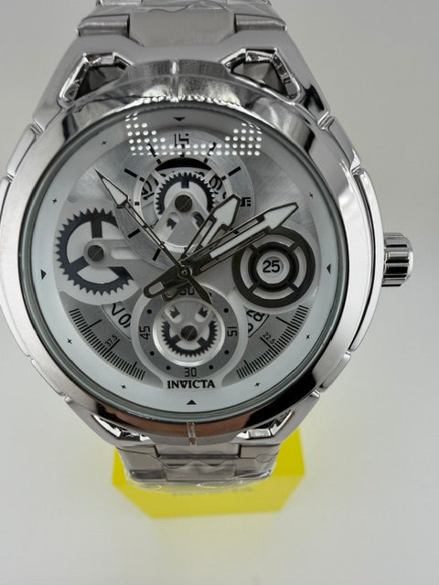 79011-Invicta S1 Rally Siver W/White Dial