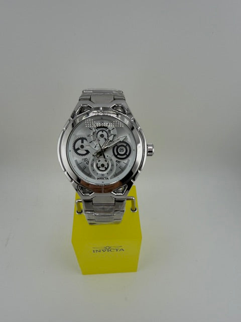 79011-Invicta S1 Rally Siver W/White Dial