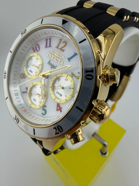 49803-Invicta Angel Zenthia Unisex Watch 40mm Black/Gold