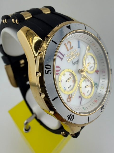 49803-Invicta Angel Zenthia Unisex Watch 40mm Black/Gold