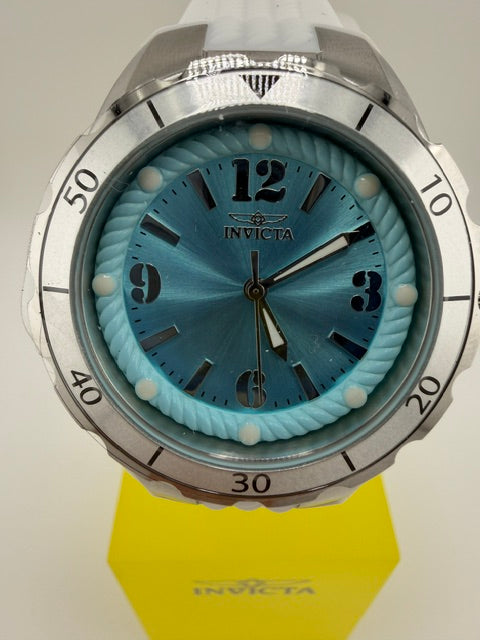 48848-Invicta Angel Lady 38mm White With Teal Dial
