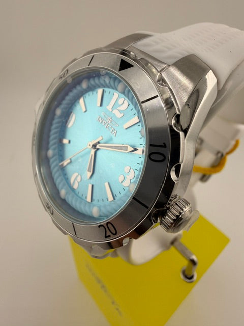 48848-Invicta Angel Lady 38mm White With Teal Dial