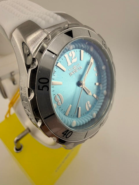 48848-Invicta Angel Lady 38mm White With Teal Dial