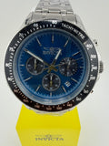 69578- Invicta Chase Durer Mens 42 MM Watch Silver W/B;ue Dial