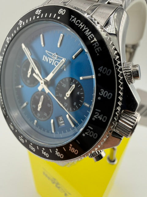 69578- Invicta Chase Durer Mens 42 MM Watch Silver W/B;ue Dial