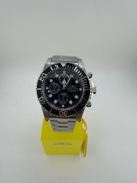 1768-Invicta Pro Diver Mens 43mm Black Dial