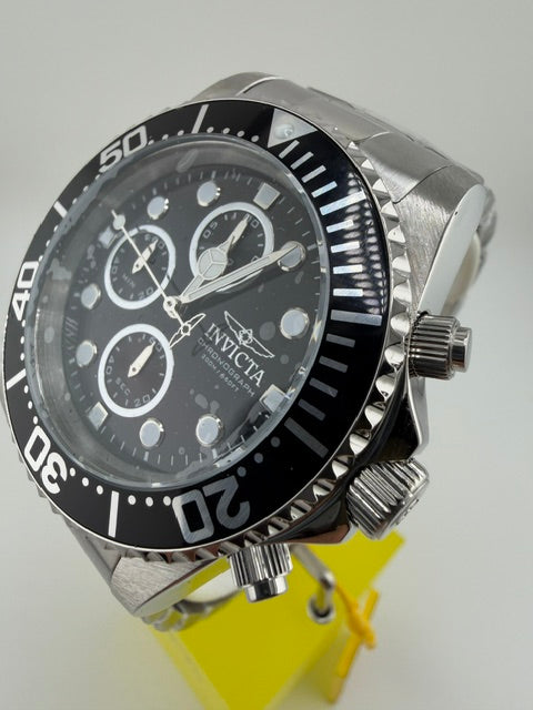 1768-Invicta Pro Diver Mens 43mm Black Dial