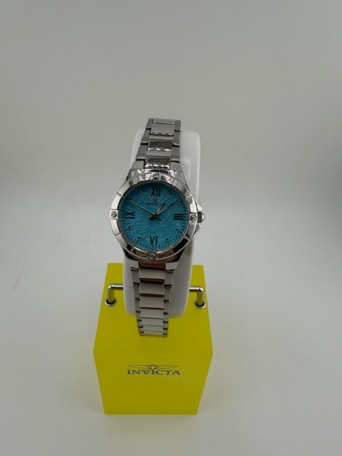50389-Invicta Wildflower Silver with Teal Dial