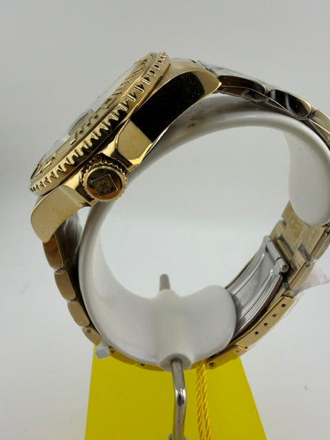 50397-Invicta Pro Diver Gold Tone, With Gold Dial Luminous hand Rotating Bezel and Date