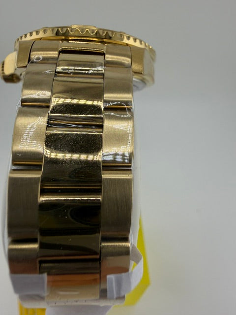 50397-Invicta Pro Diver Gold Tone, With Gold Dial Luminous hand Rotating Bezel and Date
