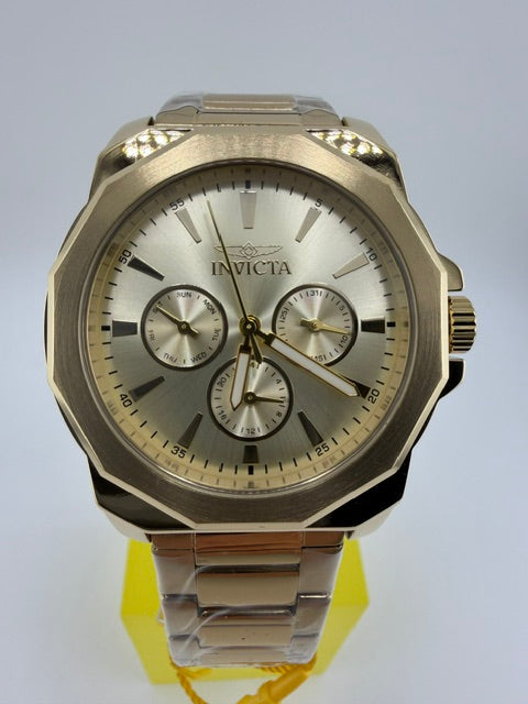 46855 - Invicta Speedway Multi Funtion  Men's Watch - Gold/Gold Band
