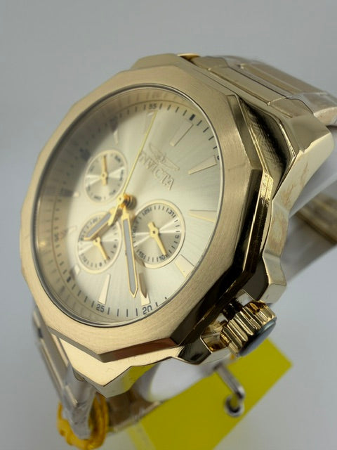 46855 - Invicta Speedway Multi Funtion  Men's Watch - Gold/Gold Band