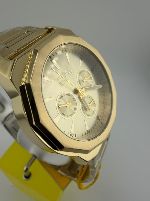 46855 - Invicta Speedway Multi Funtion  Men's Watch - Gold/Gold Band