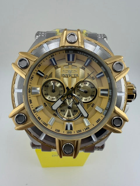 49808-Invicta Bolt Surge Mens Watch Tan and Gold