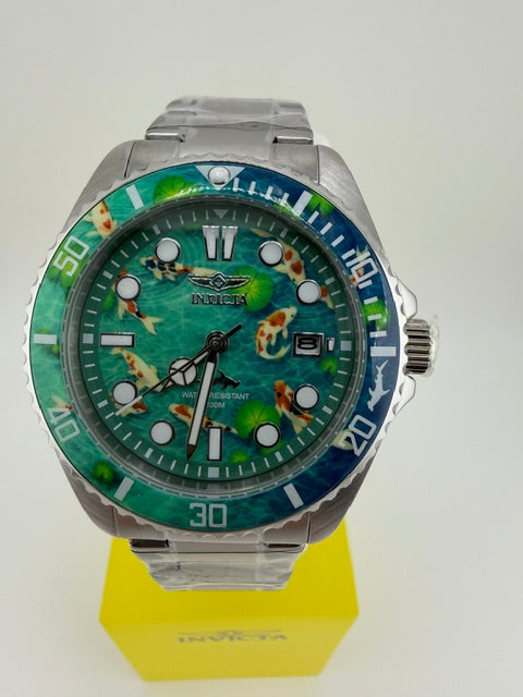 51069 Invicta Visions from above Blue Koi Fish Watch