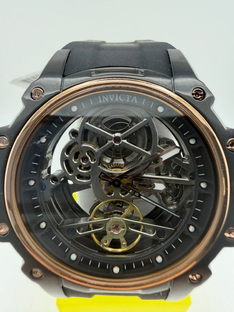 69001- Invicta S1 Rally Automatic Men's Watch Black With Rose Gold Bezel