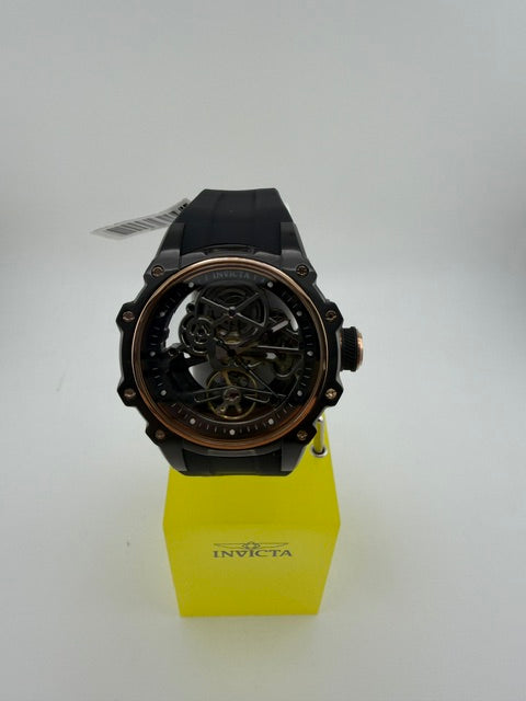 69001- Invicta S1 Rally Automatic Men's Watch Black With Rose Gold Bezel