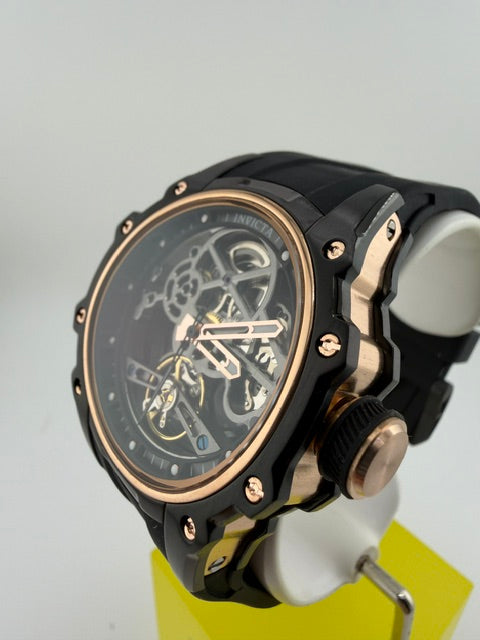 69001- Invicta S1 Rally Automatic Men's Watch Black With Rose Gold Bezel