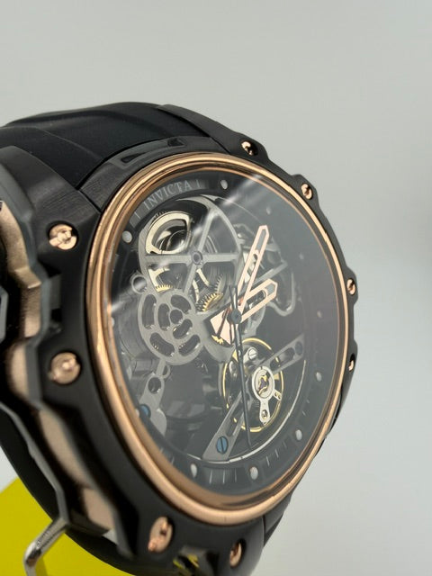 69001- Invicta S1 Rally Automatic Men's Watch Black With Rose Gold Bezel