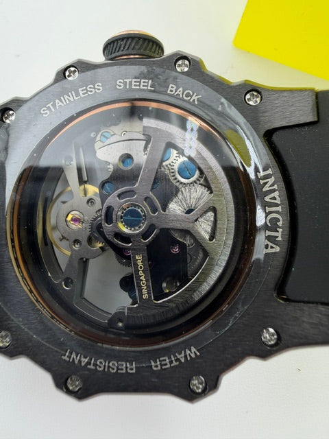 69001- Invicta S1 Rally Automatic Men's Watch Black With Rose Gold Bezel