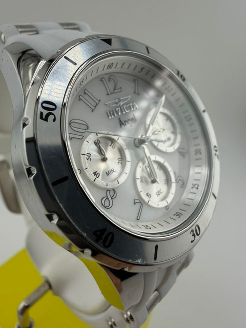 37347-Invicta Lady Angel Chronograph White W/White Dial