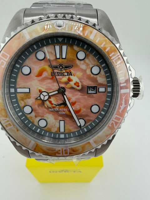 51062 - Invicta Pro Diver Visions from Above Peach Koi