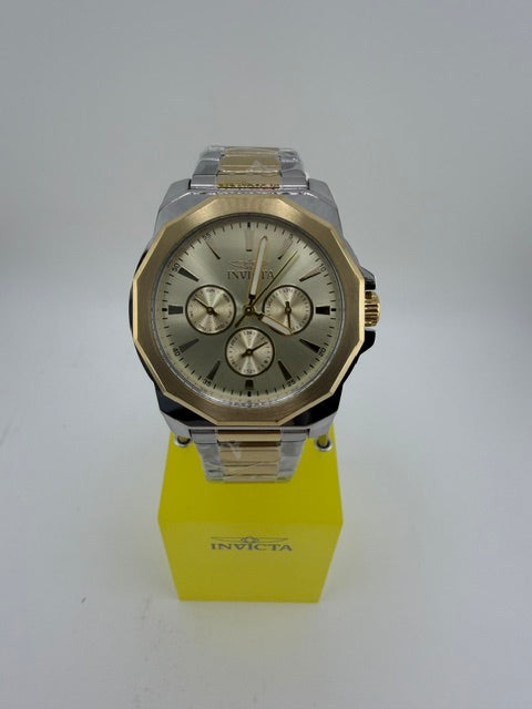 46846-Invicta Speedway Multifunction Two Tone W/Gold Face