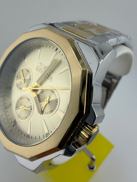 46846-Invicta Speedway Multifunction Two Tone W/Gold Face