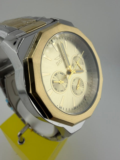 46846-Invicta Speedway Multifunction Two Tone W/Gold Face