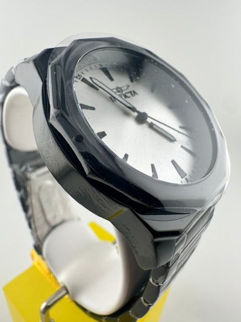 50856 - Invicta Speedway  Men 42mm Black Tone Case Silver Brass Dial Black Band PC21J Quartz #4