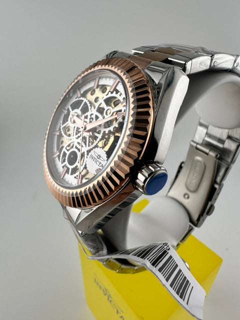 69756 - Invicta Objet D Art Glyph Automatic Men's Watch w/ Skeleton Dial - 43mm, Silver, Rose Gold (69756) #10