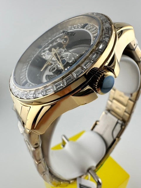 69114 - Invicta Objet D Art Idyll Automatic Men's Watch w/ Skeleton Dial - 43mm, Gold (69114) #5