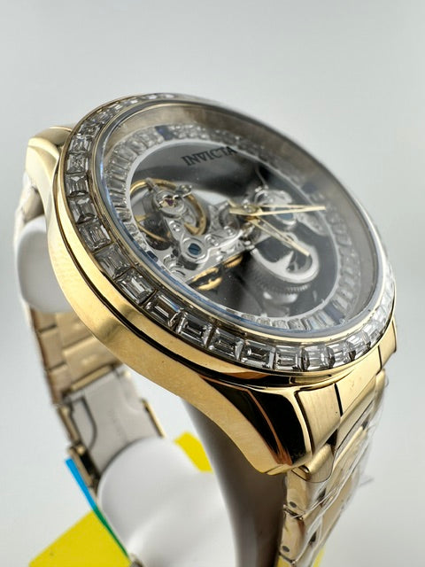 69114 - Invicta Objet D Art Idyll Automatic Men's Watch w/ Skeleton Dial - 43mm, Gold (69114) #5