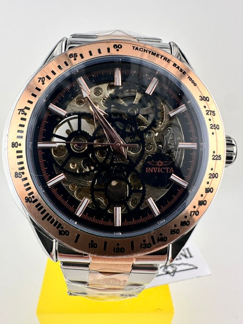 69599 - Invicta Objet D Art Excelsior Automatic Men's Watch w/ Skeleton Dial - 43mm, Silver, Rose Gold (69599) #13