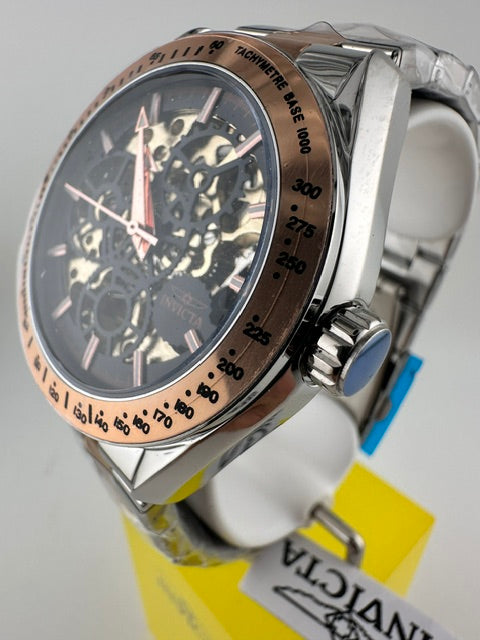 69599 - Invicta Objet D Art Excelsior Automatic Men's Watch w/ Skeleton Dial - 43mm, Silver, Rose Gold (69599) #13