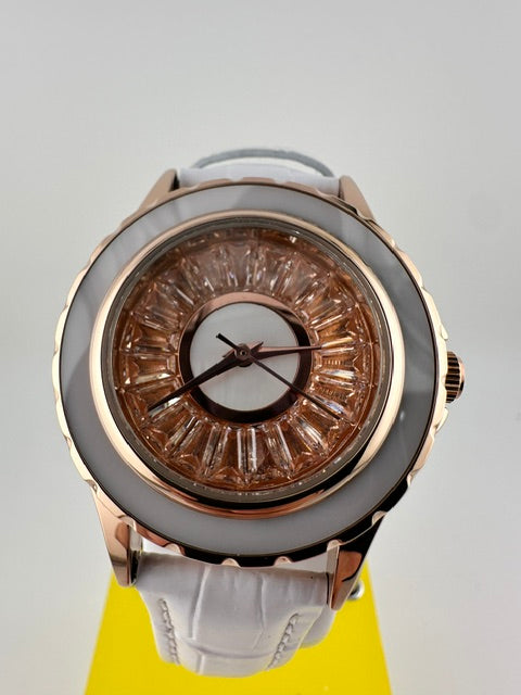 70371 - Invicta Celestial  Lady 37.3mm Rose Gold Tone Case Rose Gold Metal Dial White Band SD-006 Quartz #1