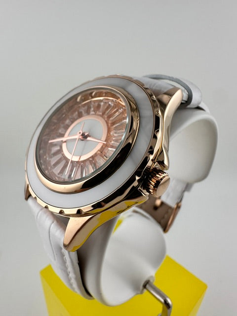 70371 - Invicta Celestial  Lady 37.3mm Rose Gold Tone Case Rose Gold Metal Dial White Band SD-006 Quartz #1