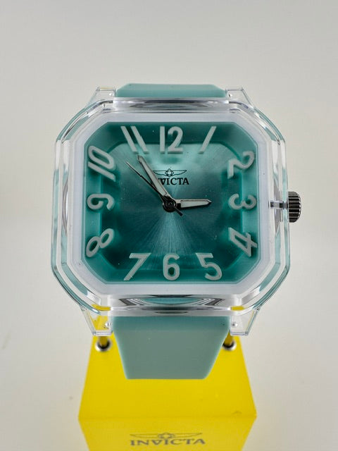 70317 - Invicta Celestial  Lady 39mm Transparent Tone Case Blue Plastic Dial Blue Band SD-006 Quartz #12