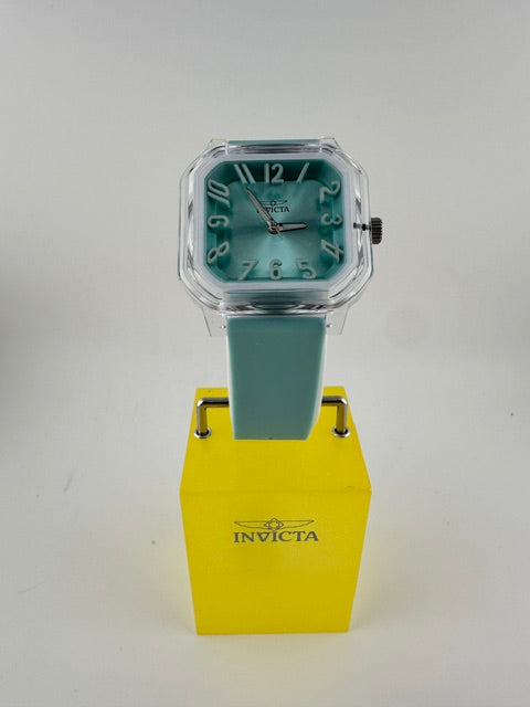 70317 - Invicta Celestial  Lady 39mm Transparent Tone Case Blue Plastic Dial Blue Band SD-006 Quartz #12