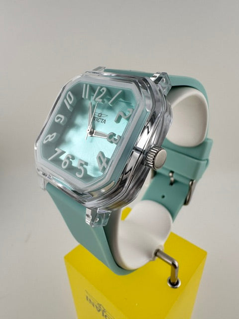 70317 - Invicta Celestial  Lady 39mm Transparent Tone Case Blue Plastic Dial Blue Band SD-006 Quartz #12