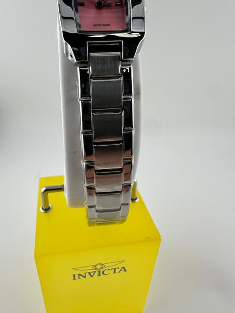 70238 - Invicta Wildflower  Lady 22mm Silver Tone Case Pink Metal Dial Silver Band SD-006 Quartz #2